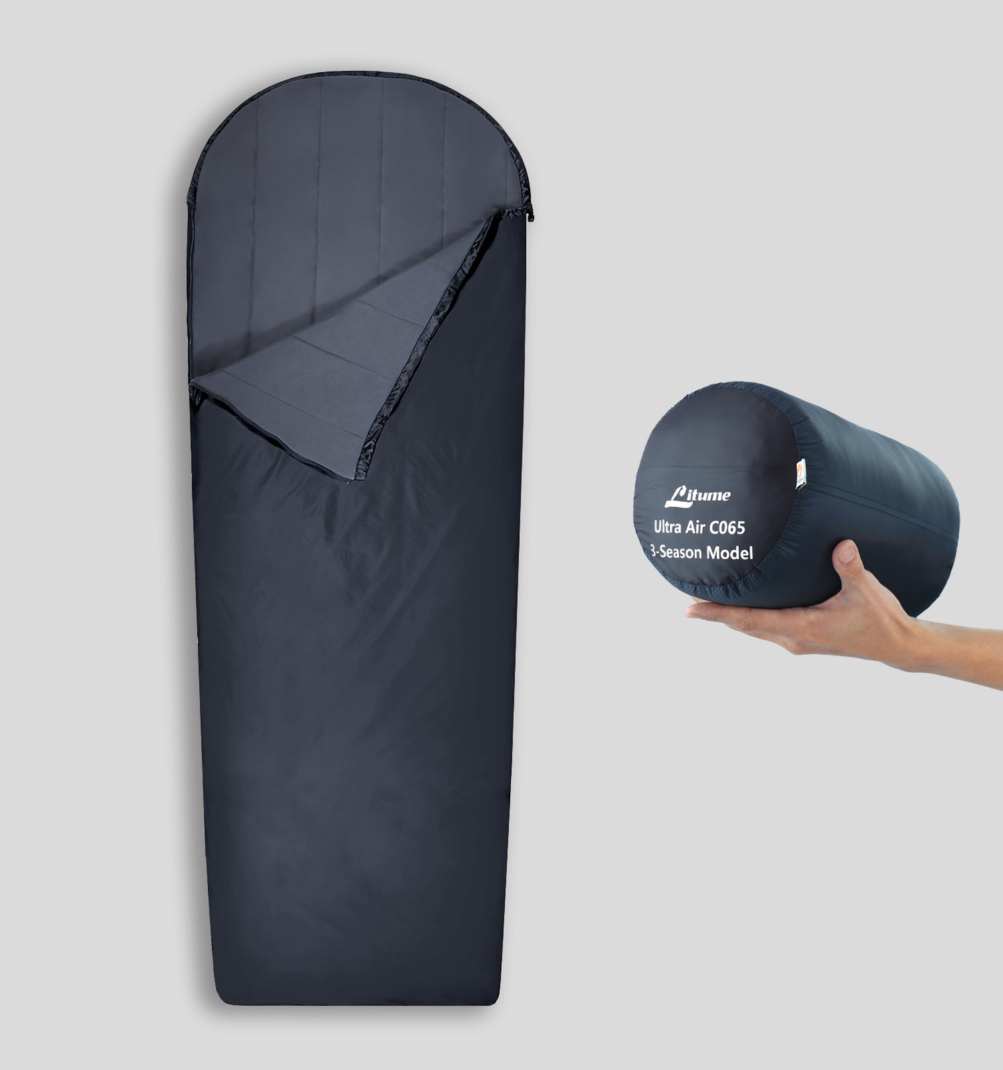 [C065] Ultra Air Velvet Lined Sleeping bag 17°C/ 62°F (ISO 23537-1)