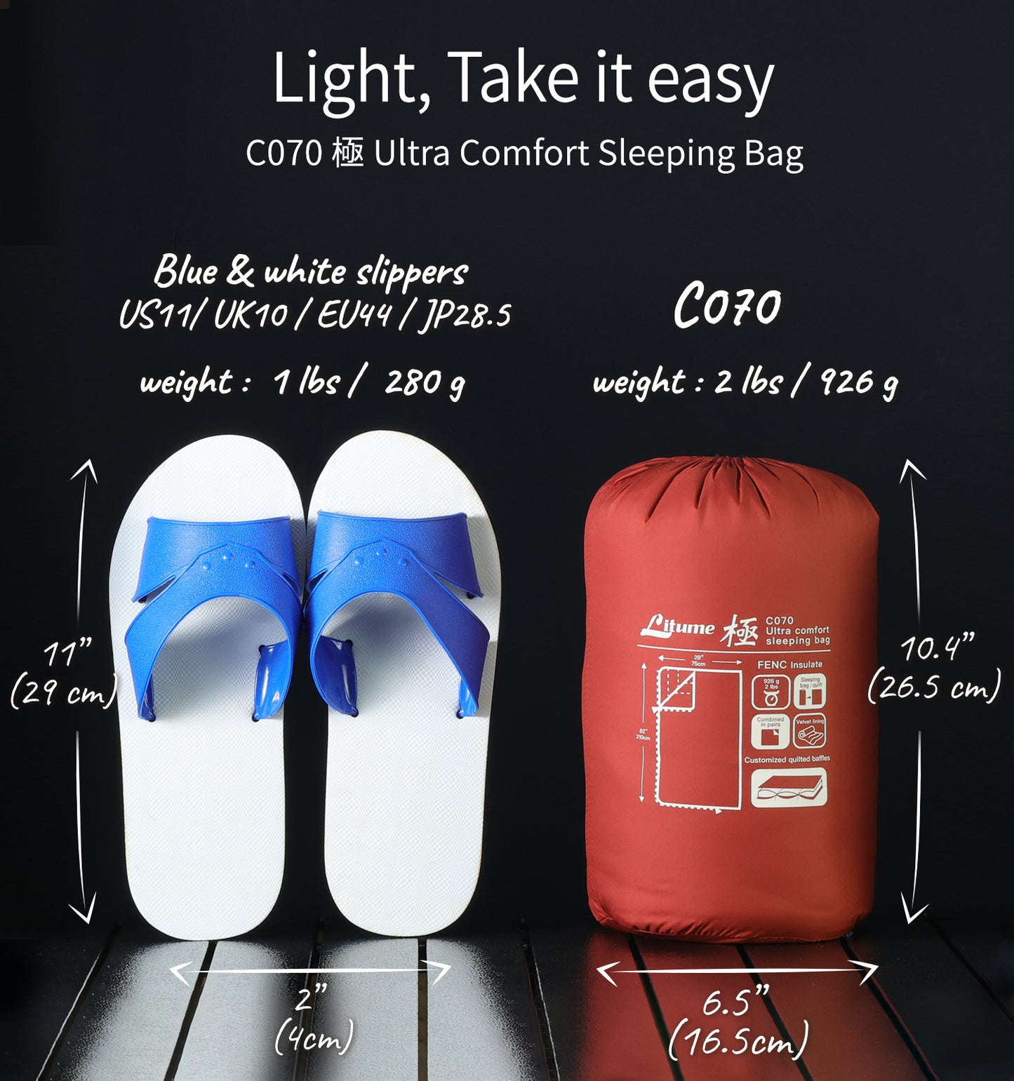 [C070] 極 Ultra Combinable Lined Sleeping Bag 18°C/ 65°F