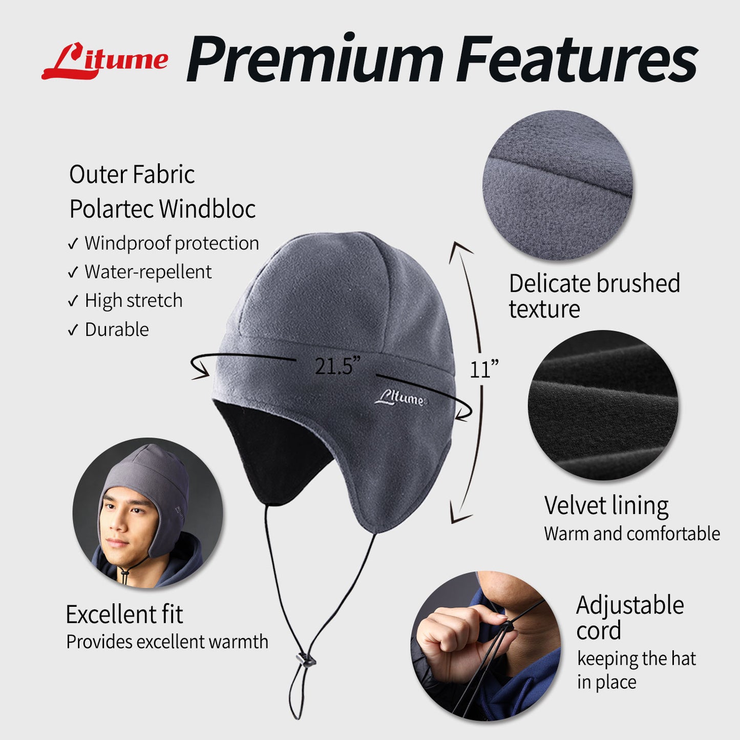 [F331] Polartec® Windbloc® Windproof and Insulated Hat