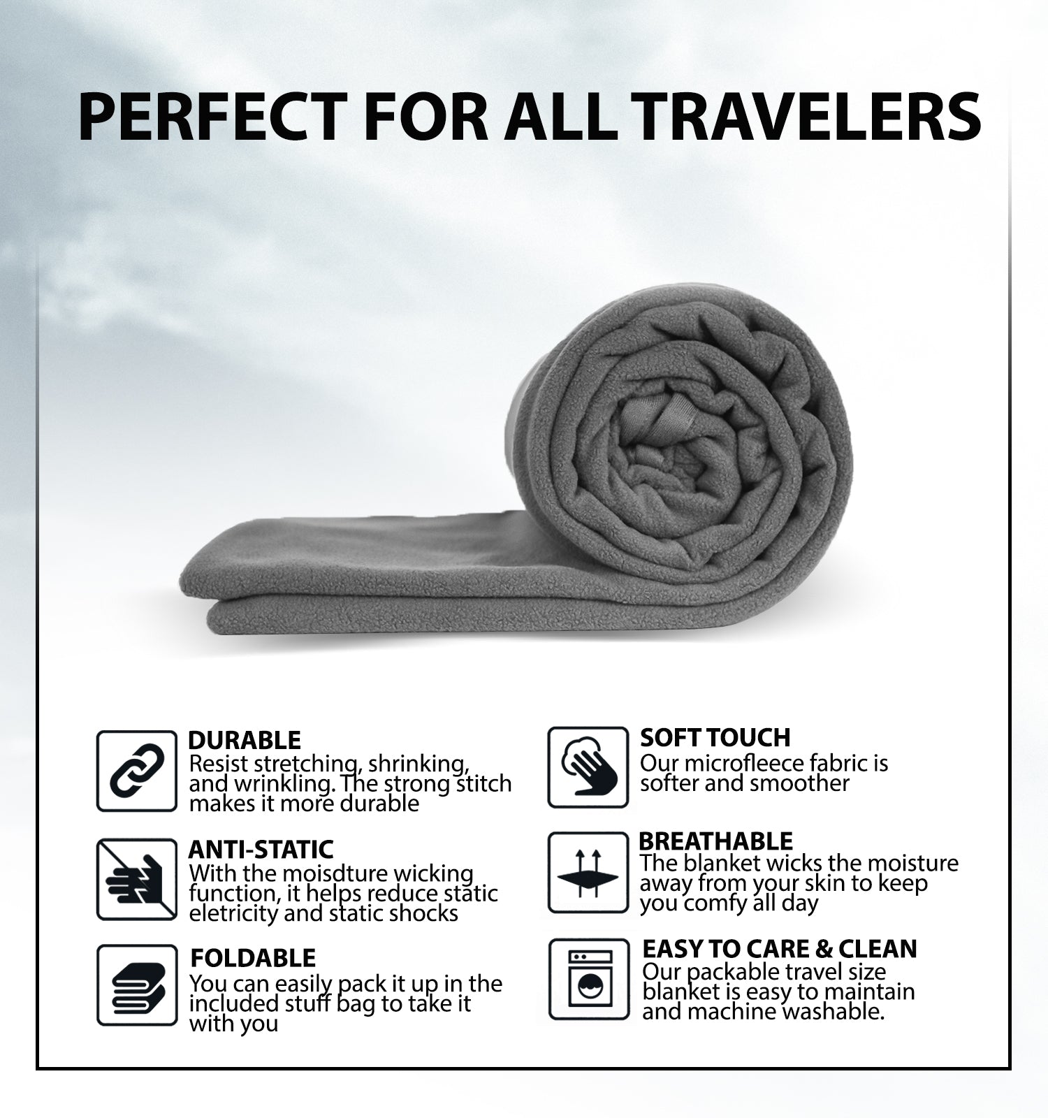 Packable deals travel blanket